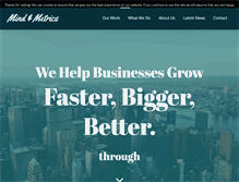 Tablet Screenshot of mindandmetrics.com